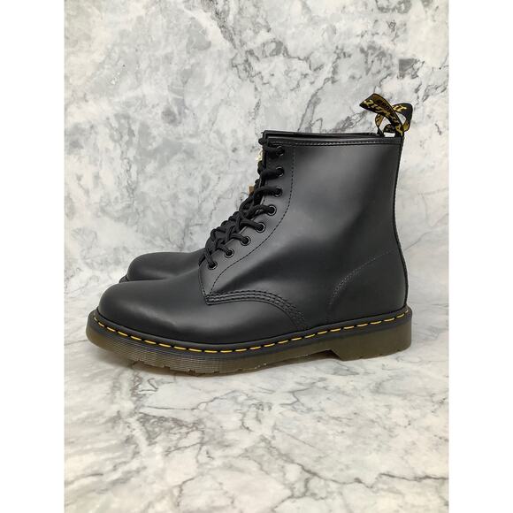 Dr. Martens Men\'s Size 12 Black 1460 Smooth Leather Lace Up Ankle Boots BR11-15 main image 8
